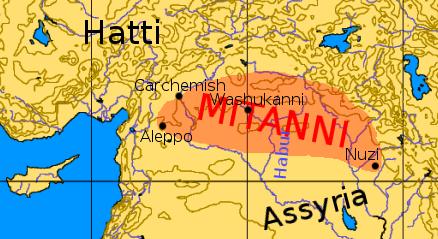 Obszar formowania się państwa Mitanni