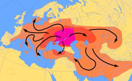 Szlaki ekspansji Indoeuropejczyków w zachodniej Eurazji
